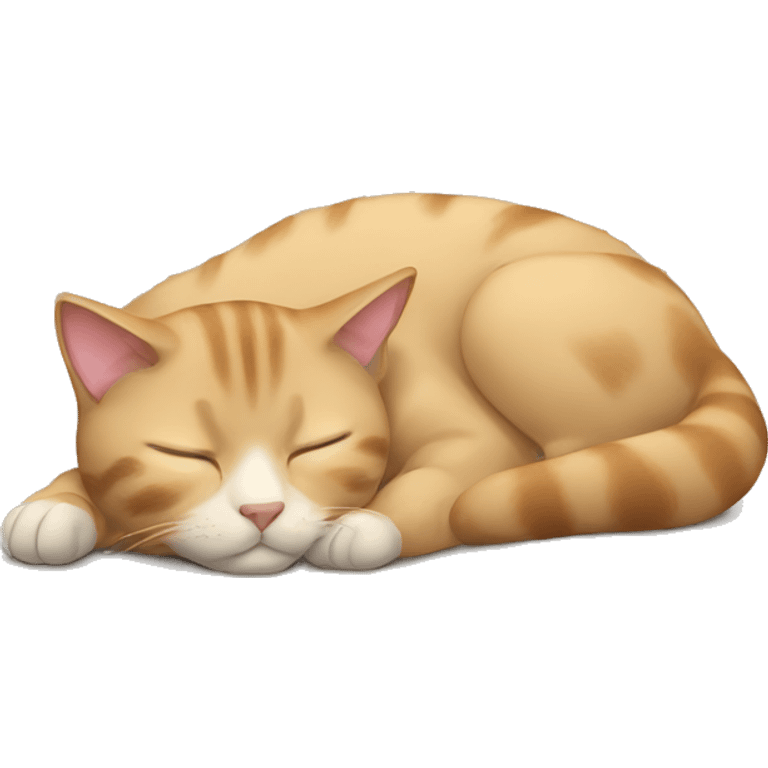 a cat sleeping emoji