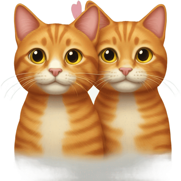 Two ginger cats emoji