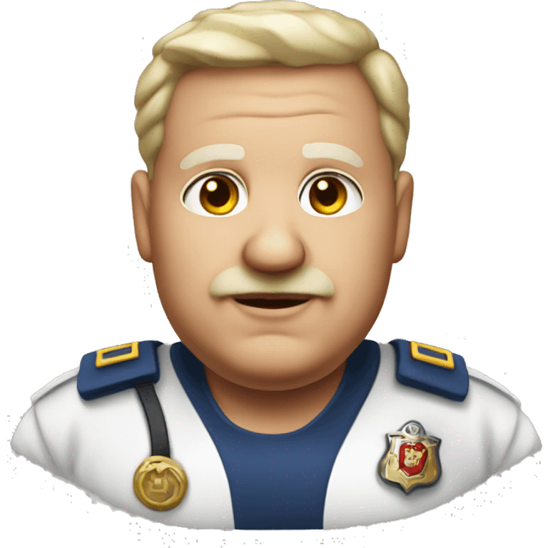 Old fat short white Roman  EMT  emoji