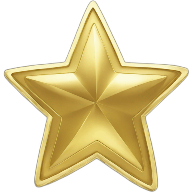 Coin gold star emoji