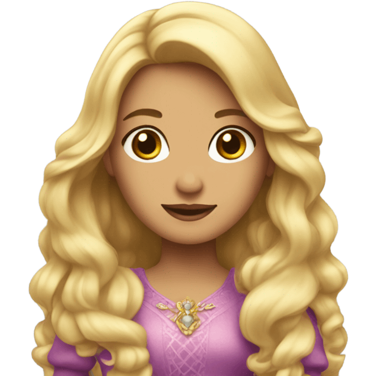 dulce prinsesa with long blonde hair emoji