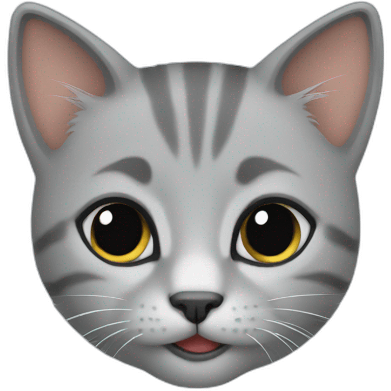 Grey kitten emoji