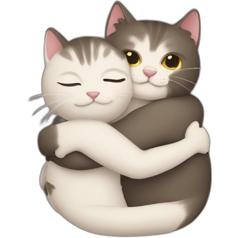 Cat hug emoji