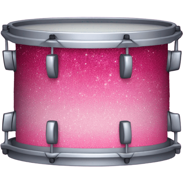 Pink ombre drums with glitter  emoji