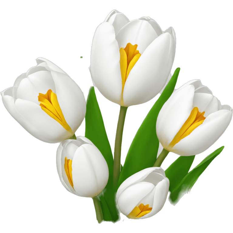 white tulips  emoji