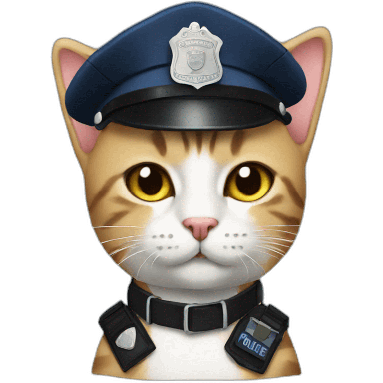 Police man cat emoji