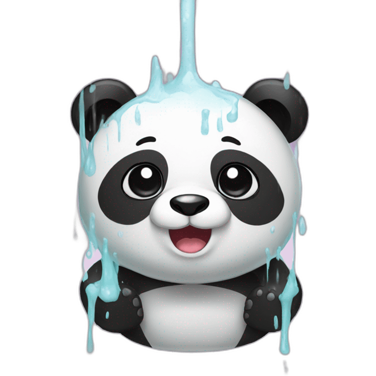 panda in the shower emoji