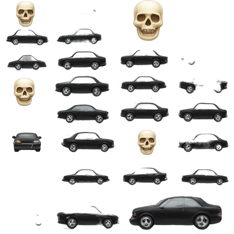 Crystal skull car  emoji