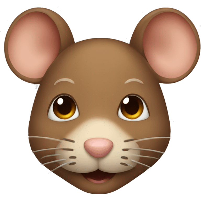 brown mouse face emoji