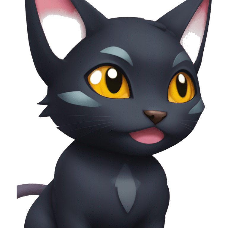 Cool Cute Edgy Black Dark Chibi Cat-Noibat-Noivern-Litten-Pokémon-Fakémon-hybrid emoji