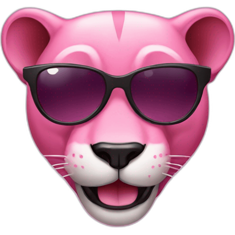 Pink panther with sunglasses emoji