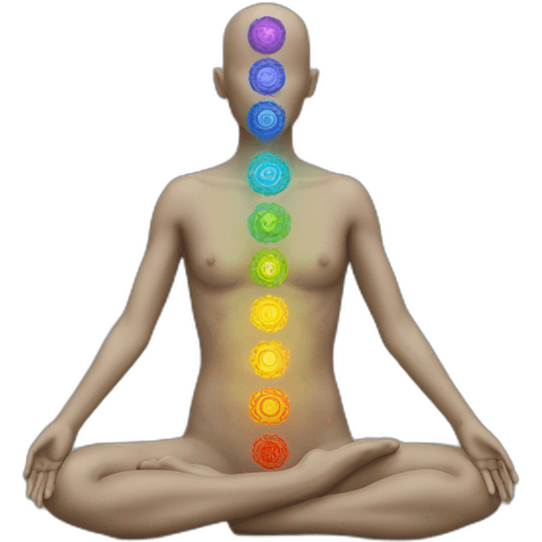 body with chakras emoji