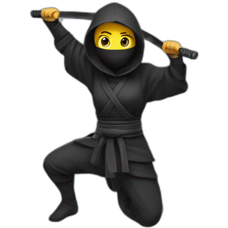 Un ninja avec le bras sur l'épole de mabel de fravity falls emoji