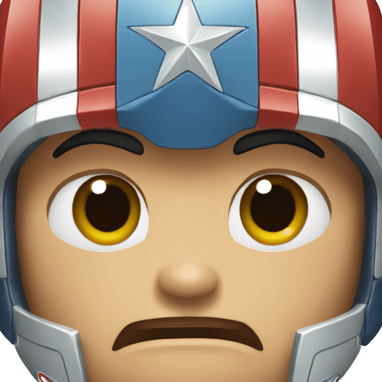 Captain America face emoji