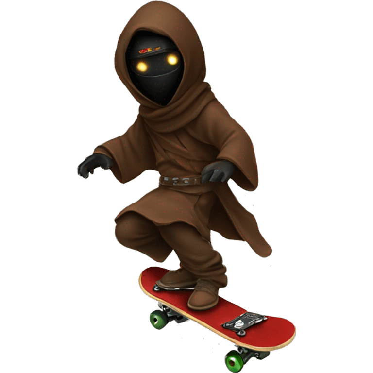 Jawa doing a kickflip emoji