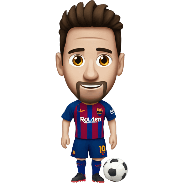 messi de barcelona emoji