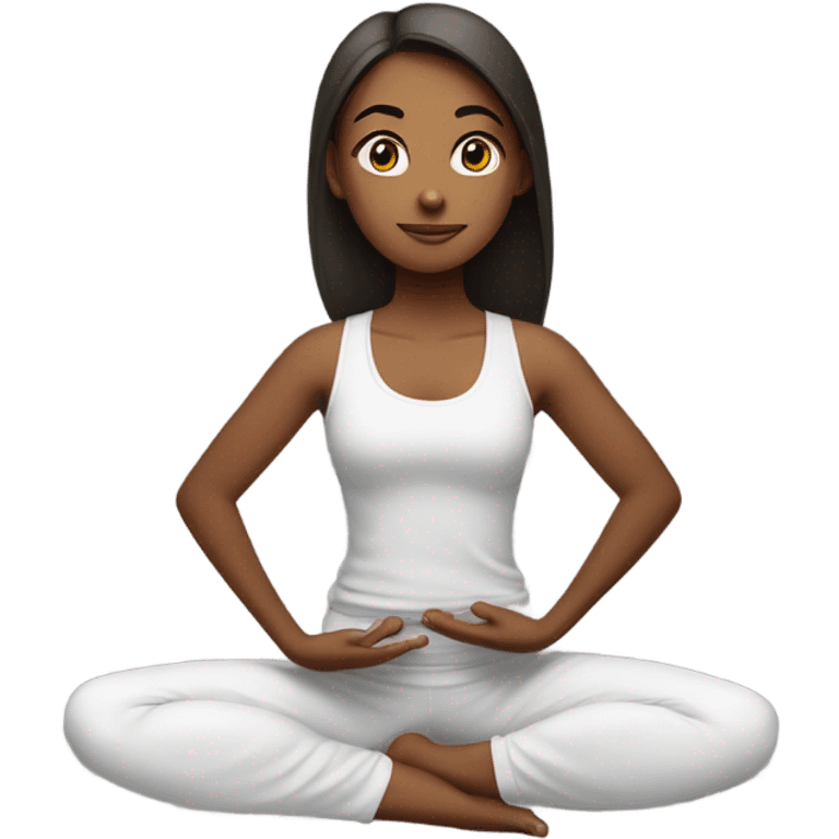 Yoga girl emoji