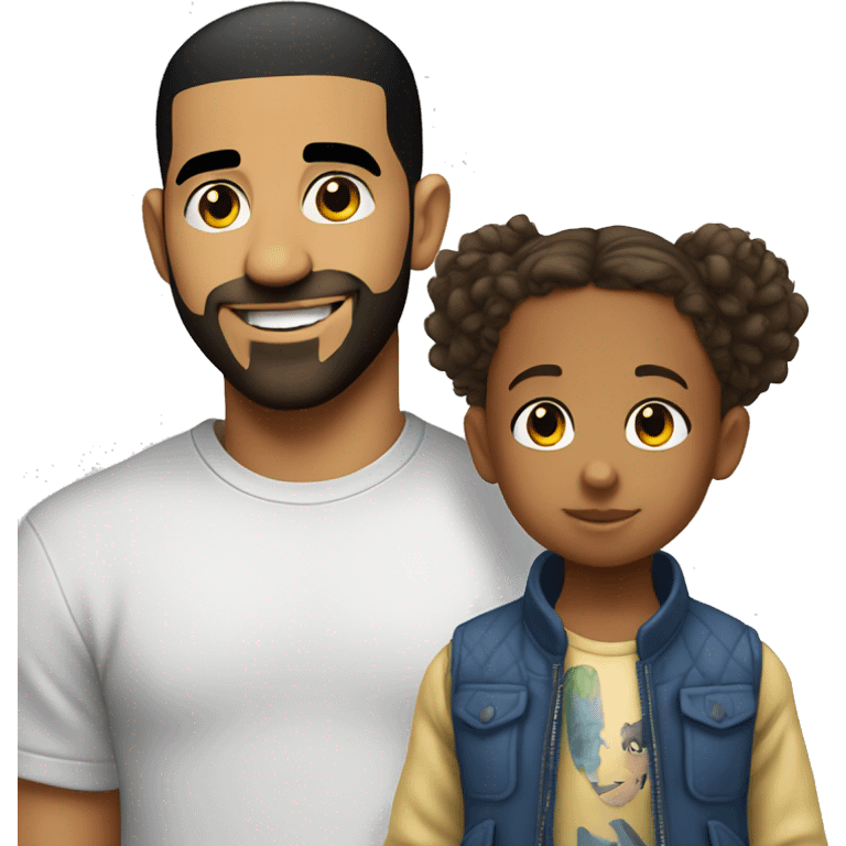 drake and a little kid emoji