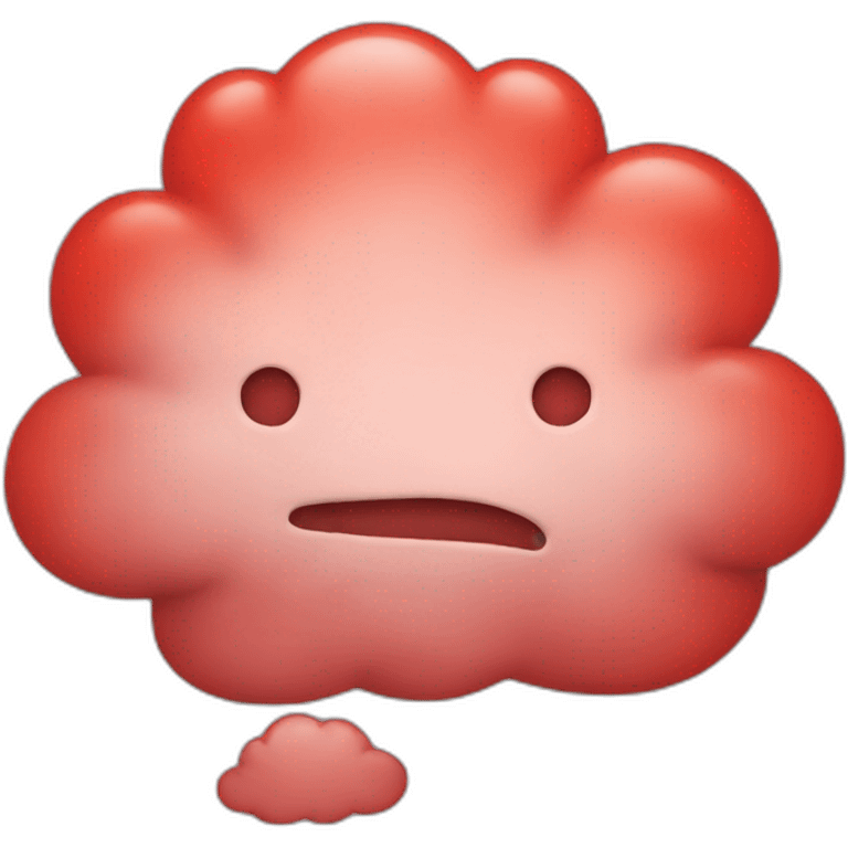 Nuages rouge  emoji