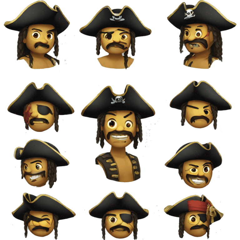 Pirate smiley emoji