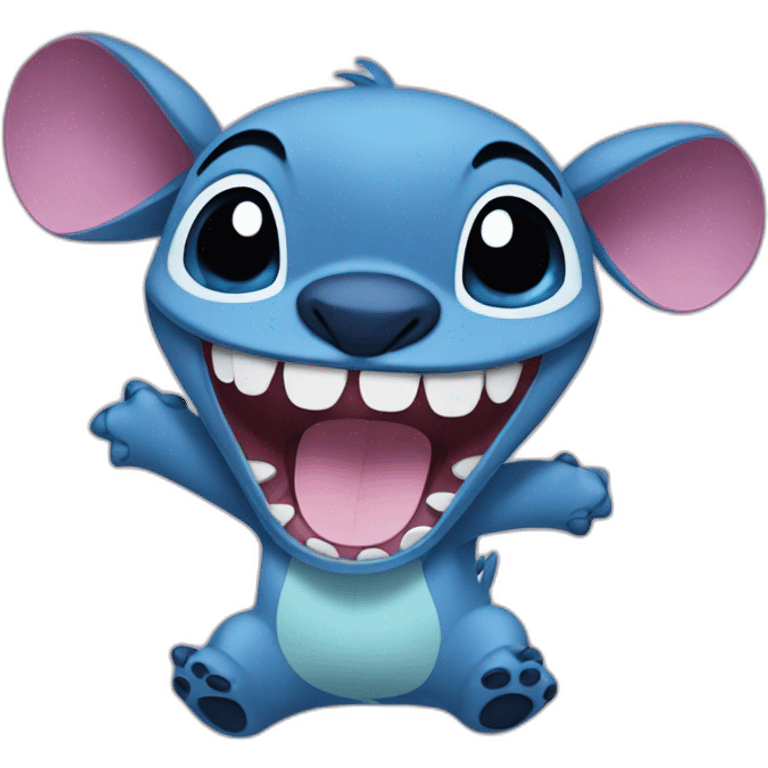 Stich happy emoji