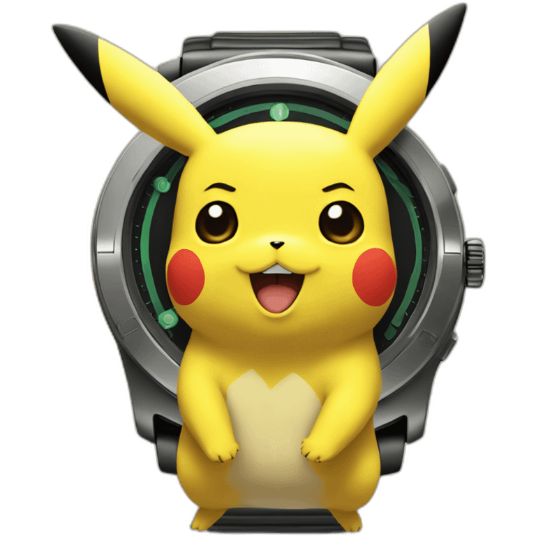 Pikachu montre son dls emoji