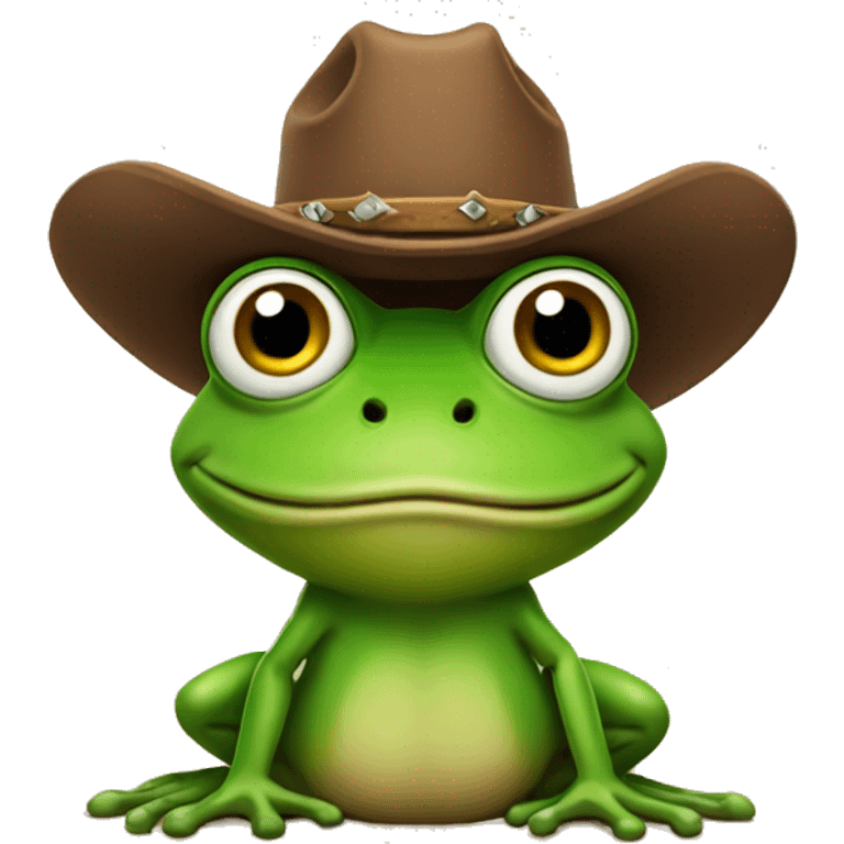 Cowboy frog emoji