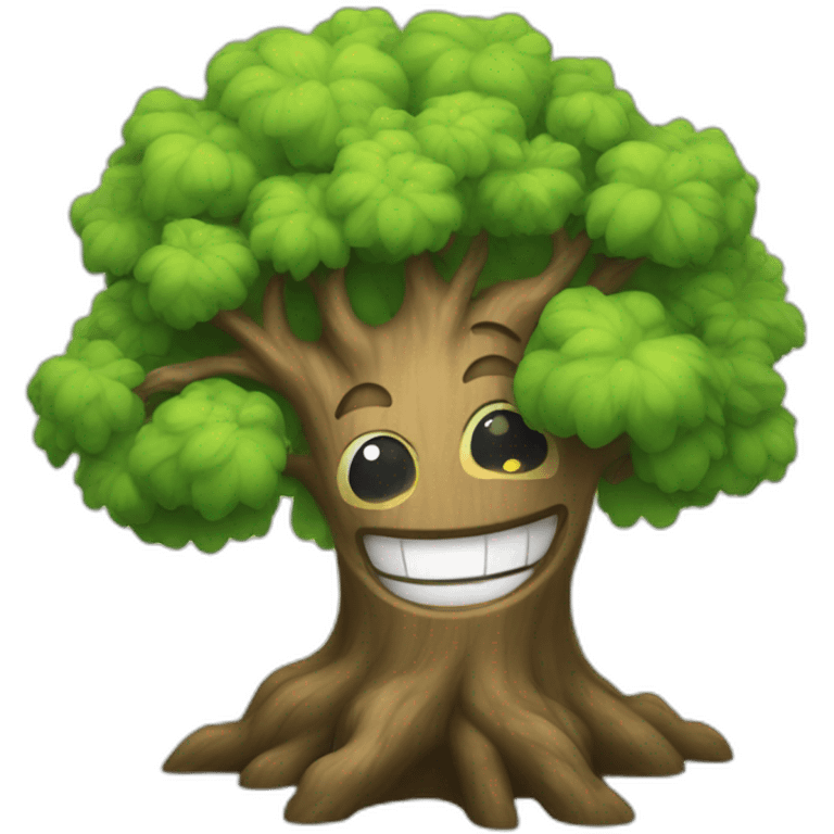 smiling tree emoji