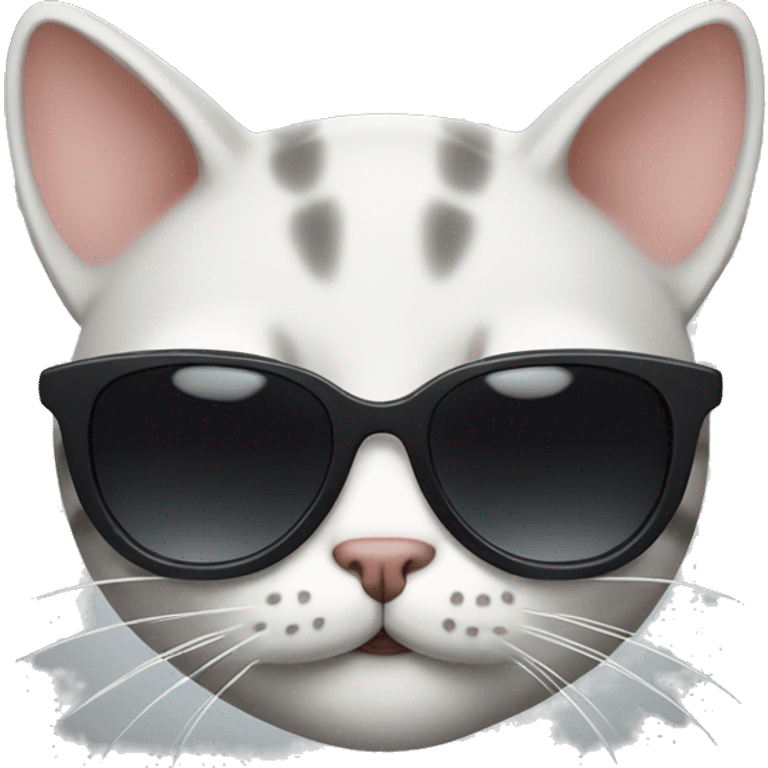 Cat with a sunglass emoji