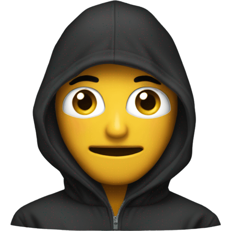 Cagoule noir emoji