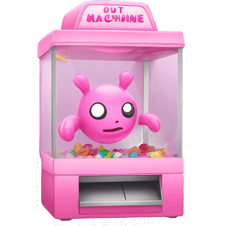 Pink claw machine emoji