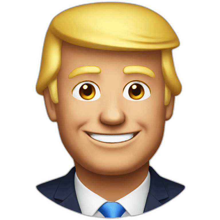 Smiling Trump emoji