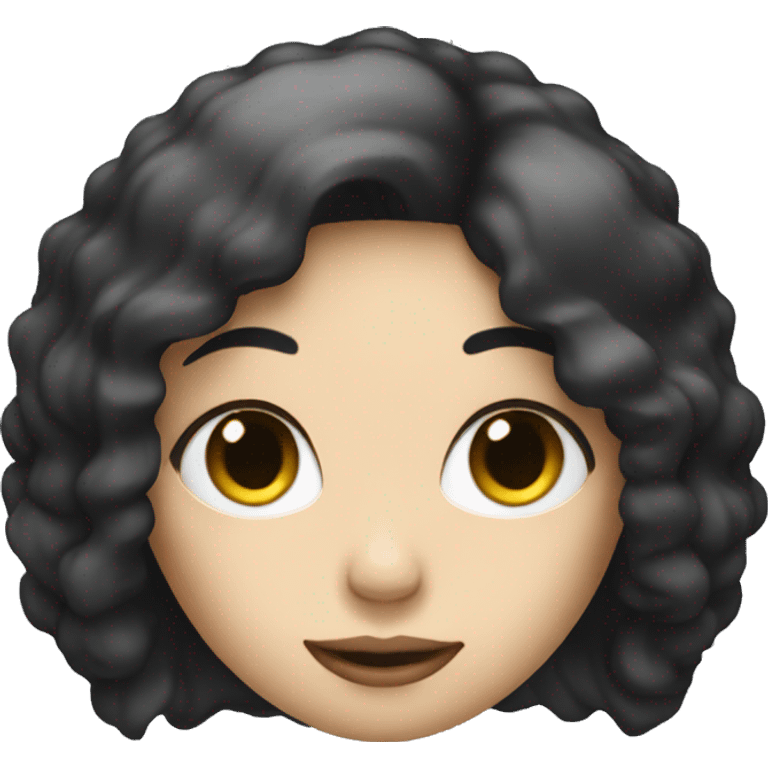 Music producer white woman with black hair emoji