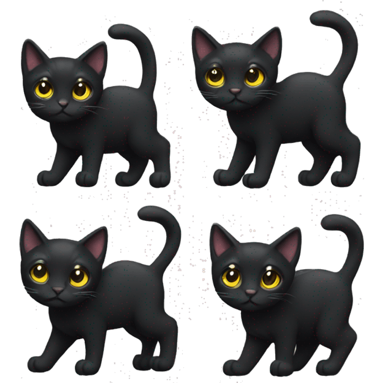 Black cat emoji | AI Emoji Generator