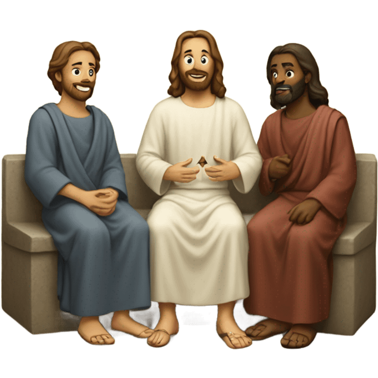 Jesus with his disciples emoji