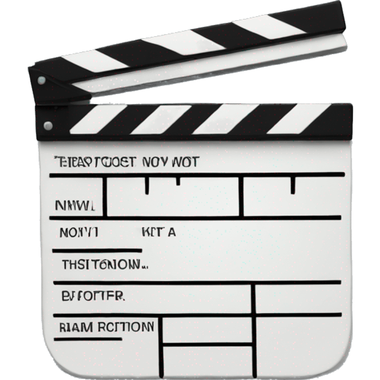 clapboard emoji