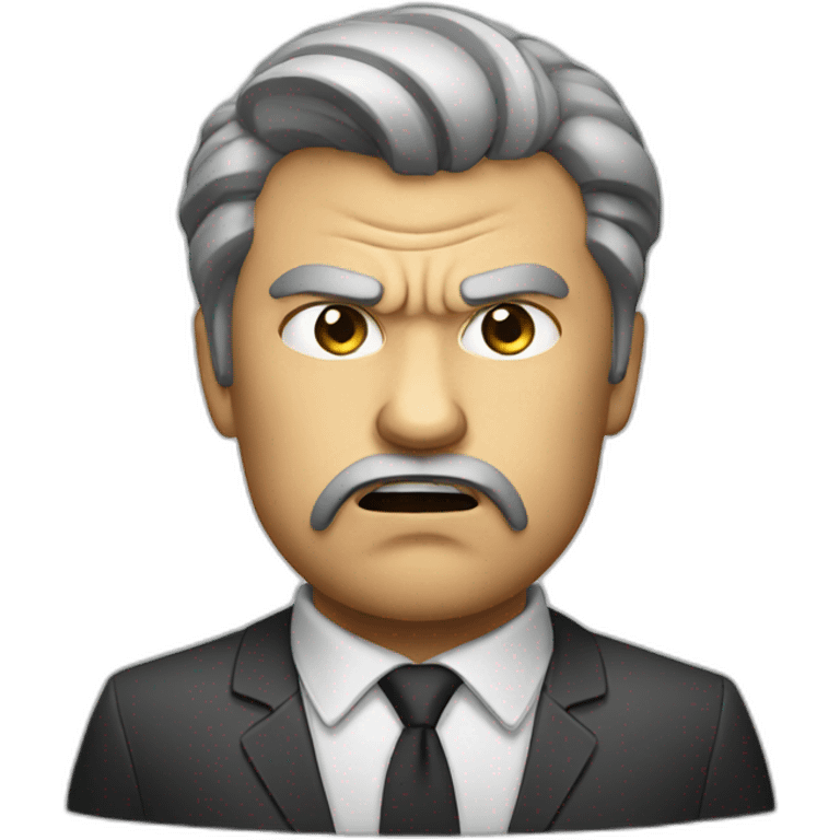 Angry manager emoji