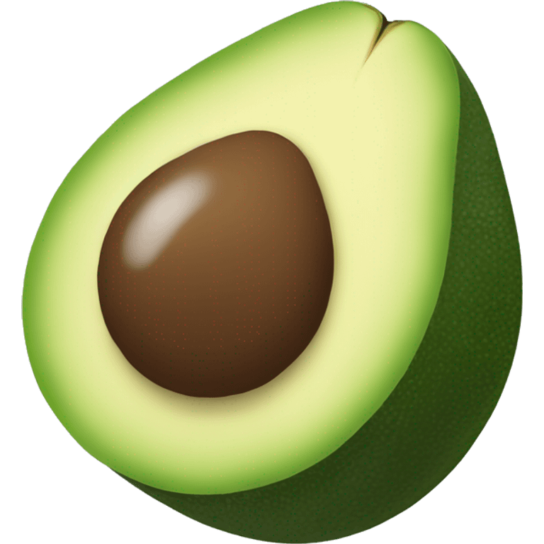 half of an avocado emoji