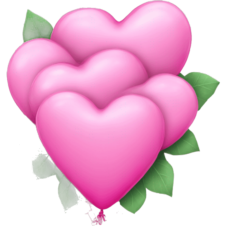 Pink heart balloon bouquet for wedding emoji