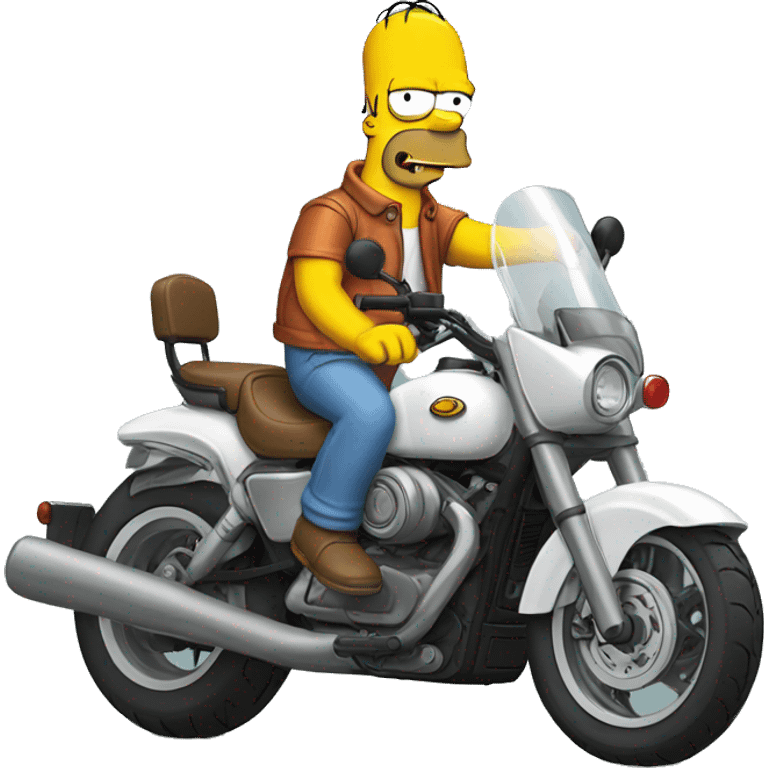 simpson en moto emoji