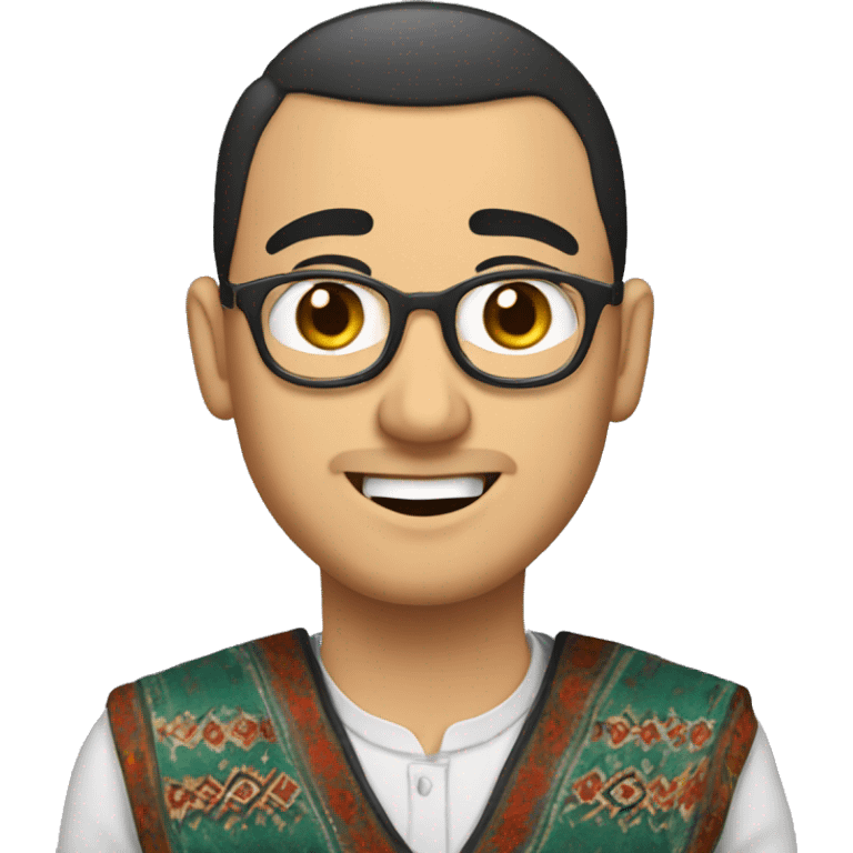 Uzbek guy with doppi emoji