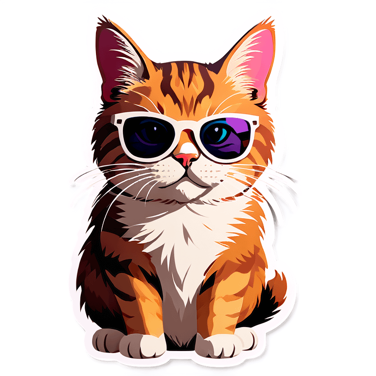 Cat with sunglasses emoji