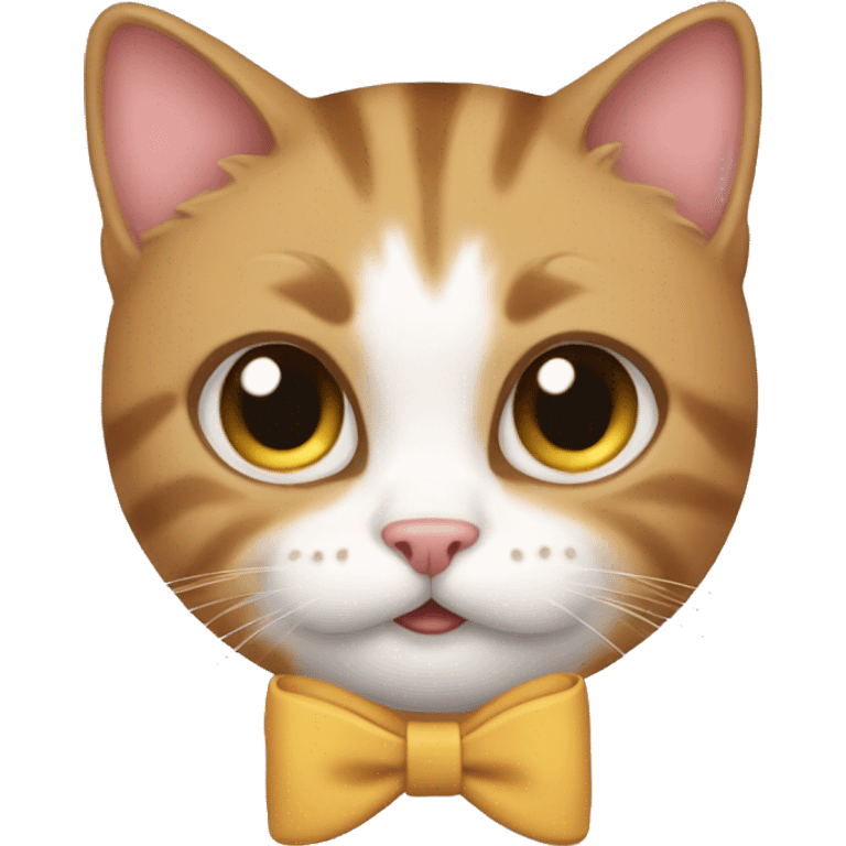 Cat with a bow emoji