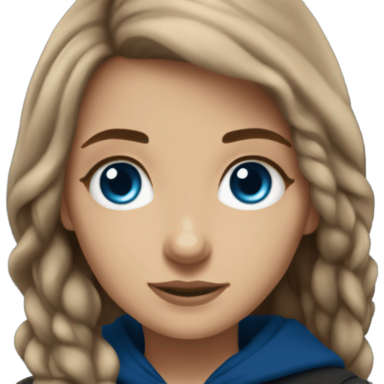 Harry Potter ravenclaw girl light brown hair blue eyes  emoji