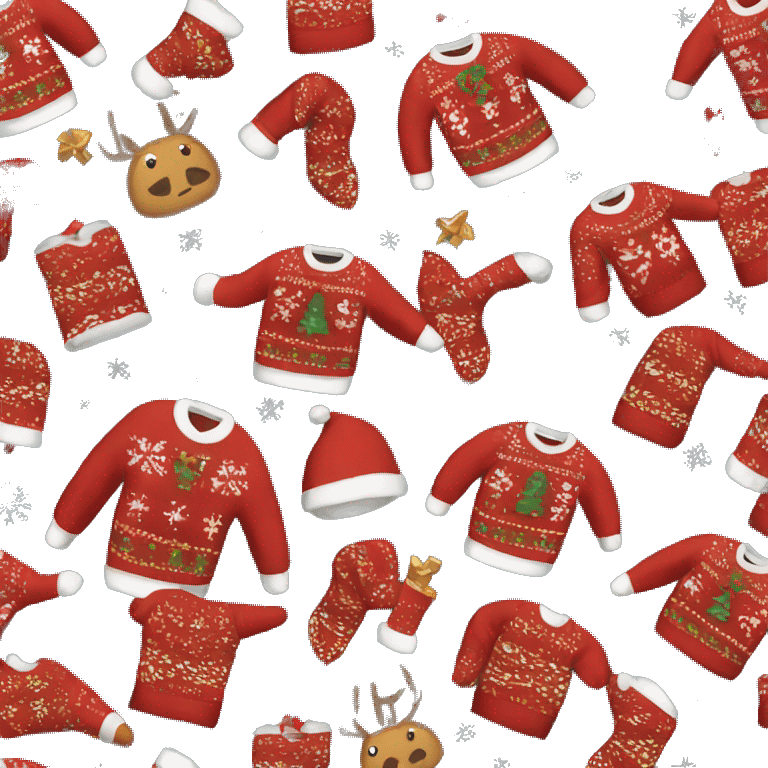 ugly christmas sweater  emoji