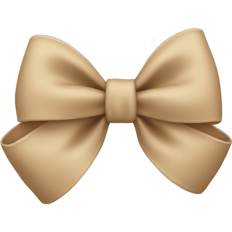 Beige bow emoji