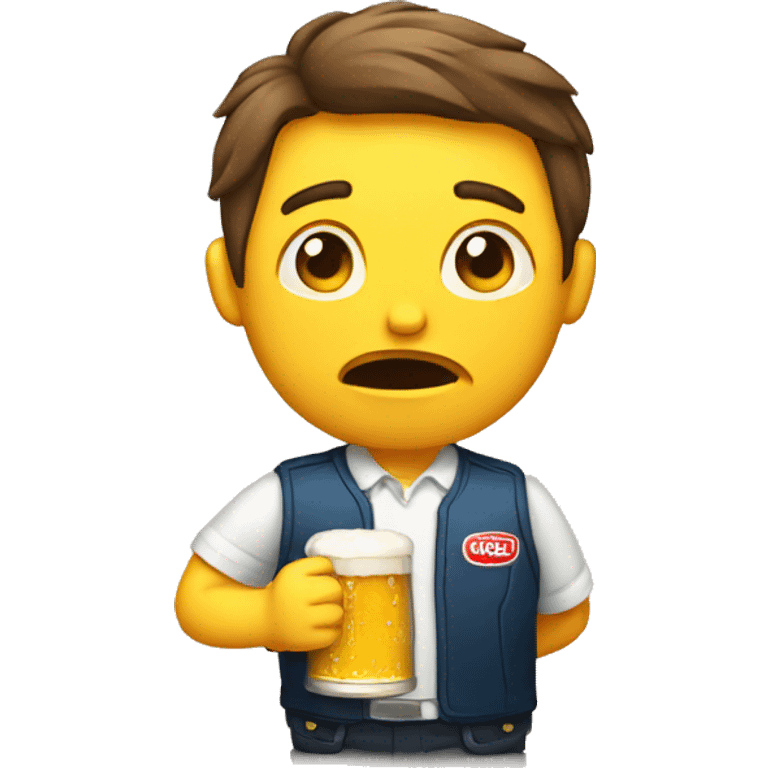 a person that doesnt like beer emoji