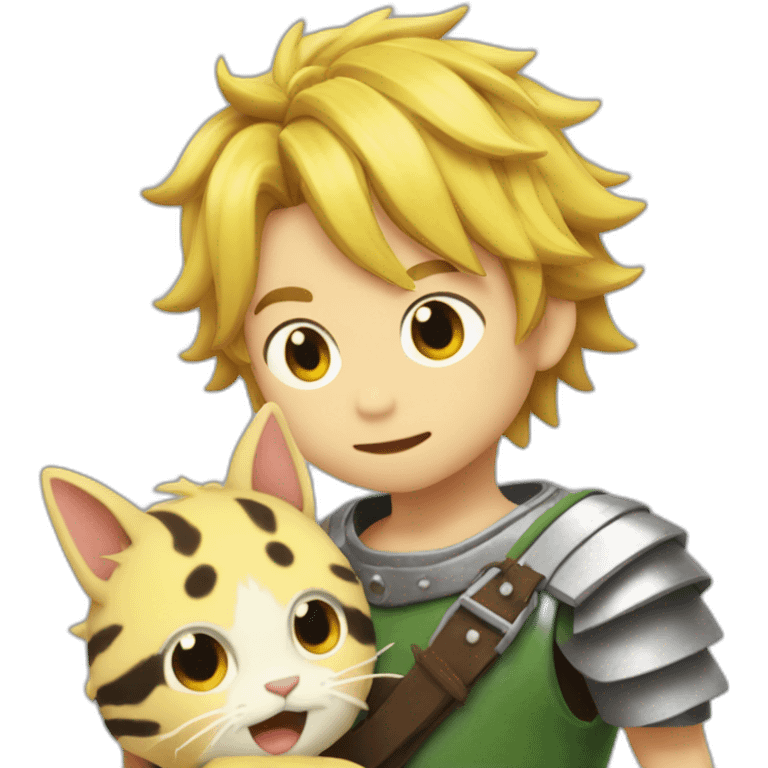 Meliodas avec un petit coucou  emoji