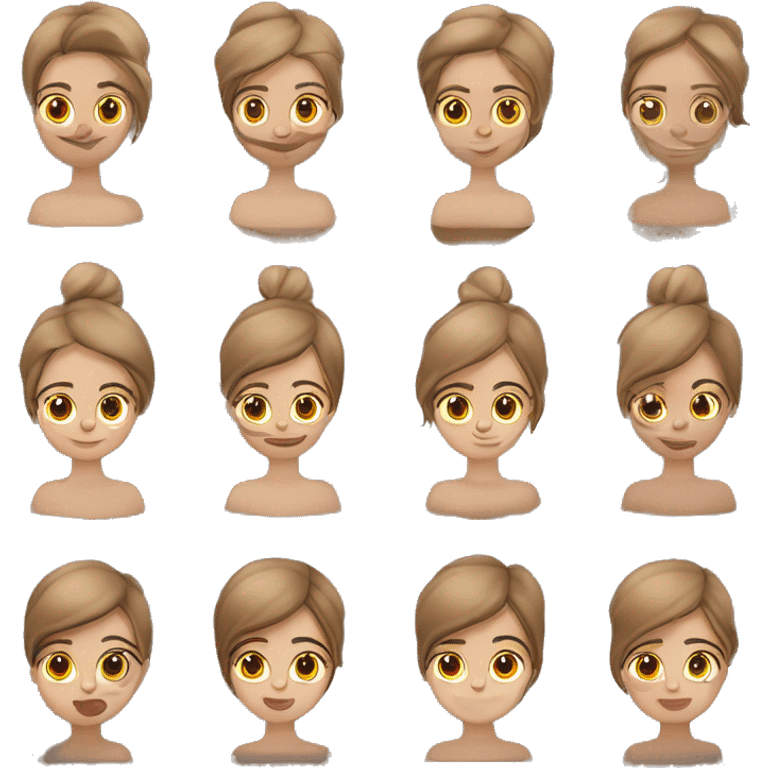 Crea una mujer de piel morena con cabello liso durmiendo ￼ emoji