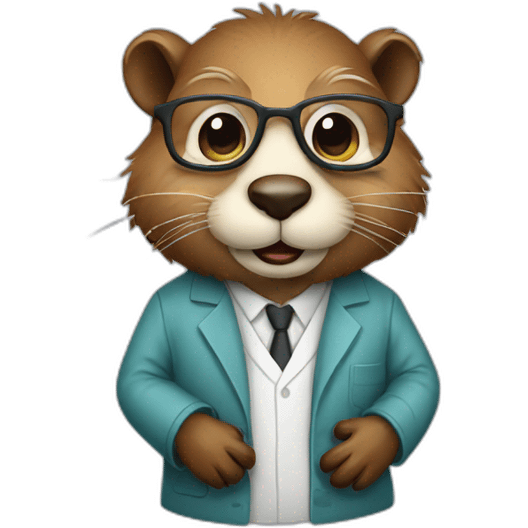 computer scientist beaver emoji